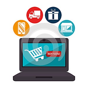 electronic commerce business icon