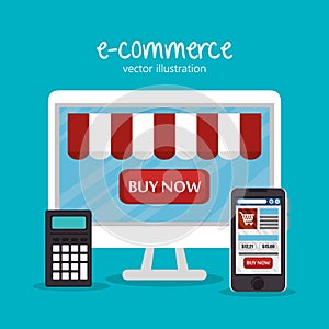 electronic commerce business icon