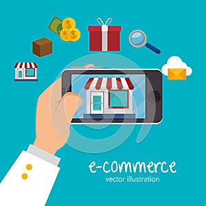 electronic commerce business icon