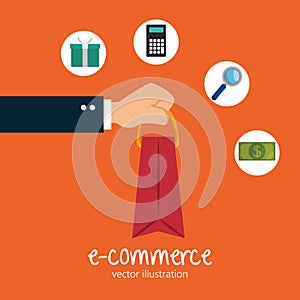 electronic commerce business icon