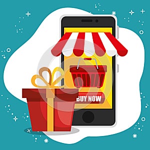 Electronic commerce set icons