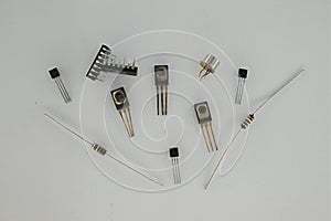 An electronic component is any basic discrete device or physical entity in an electronic system used to affect electrons or their