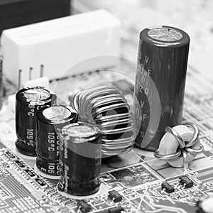 Electronic component on old mainboard