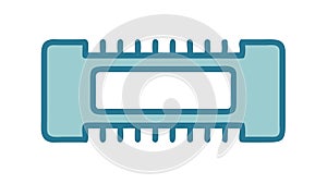 Electronic Component Part Flat Vector Icon, vector design Generative AI