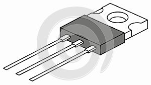 Electronic Component Transistor, Technology, vector design Generative AI