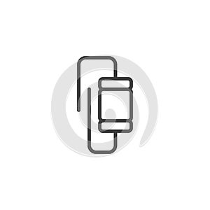 Electronic component, varistor line icon photo