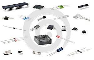 Electronic components photo