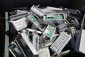 Electronic Components In Bin