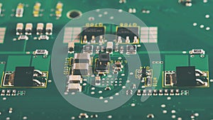 Electronic components on the PCB