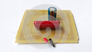 Electronic Components on a Prototype Circuit Board