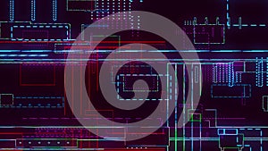 Electronic computing technologies. Processor chip on a printed circuit board, digitalization of neural networks, and cloud