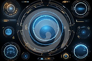 electronic control panel, AI generated