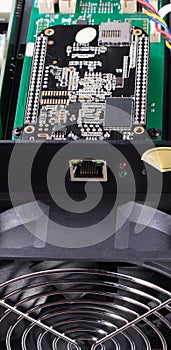 Electronic device at day