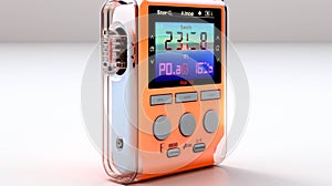 Electronic Device Mp3 player on white background