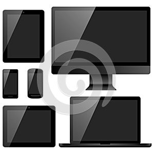 Electronic Devices with Black Screens