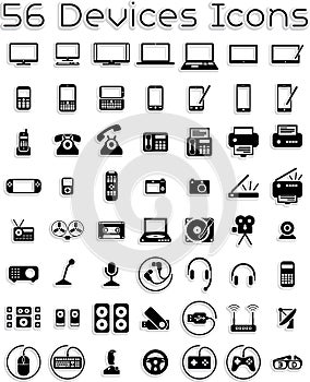 Elektronický prístroje ikony 
