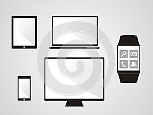Electronic Devices Vector Set.
