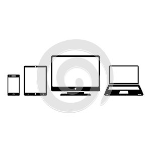 Electronic gadgets, smartphone, tablet, computer, notebook