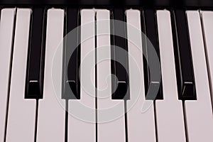 Electronic keyboard detail