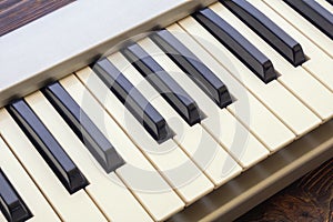 Electronic keyboard of music synthesizer