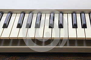 Electronic keyboard of music synthesizer