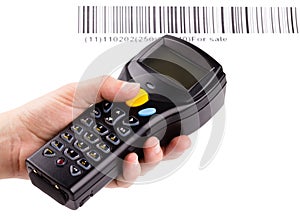 Electronic manual scanner of bar codes