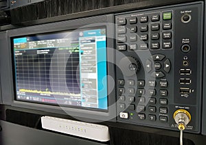 Electronic measuring instruments in hitech computer laboratory