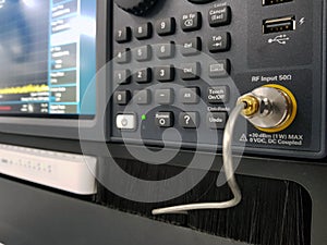 Electronic measuring instruments in hitech computer laboratory