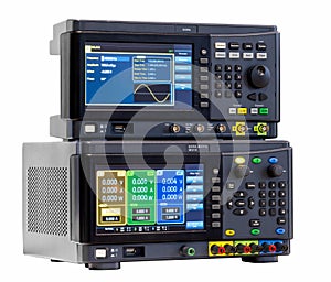 Electronic measuring instruments in science lab, Oscilloscope