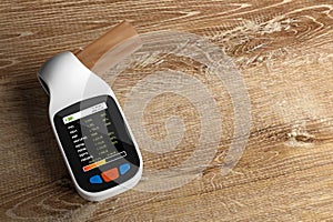 Electronic Medical Pulmonary Spirometer for Measuring Lung Function and Capacity. 3d Rendering