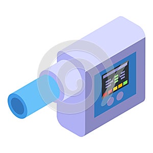 Electronic medical spirometer measuring lung function and capacity