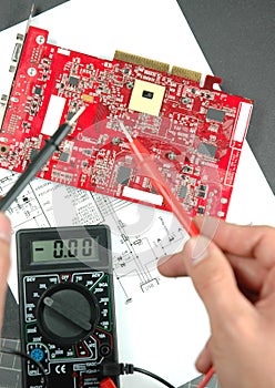 Electronic meter and printed circuit board
