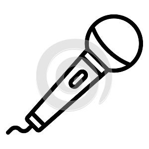 Electronic mic, input device Line Style vector icon which can easily modify or edit