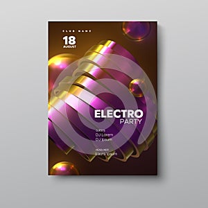 Electronic music festival advertising poster.