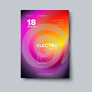 Electronic music festival poster mockup.