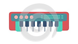 Electronic Music Keyboard for Composition and Performance, vector design Generative AI