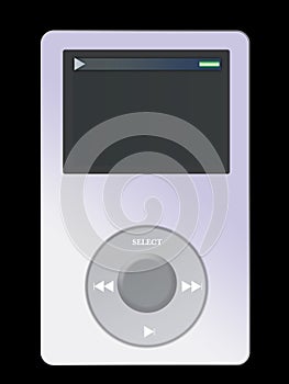 Electronic Music Player Illustration