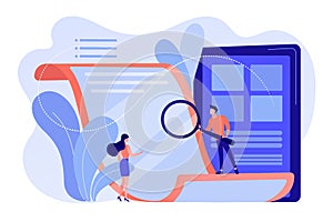 Electronic paper concept vector illustration photo