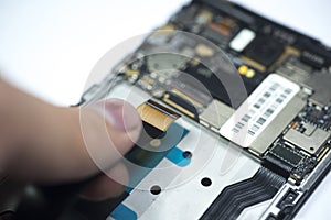 Electronic part of  mobile circuit board