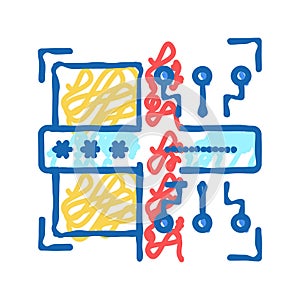 electronic password icon doodle illustration sign
