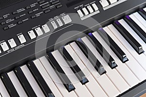 Electronic Piano Closeup