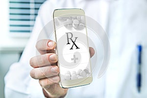 Electronic prescription. Mobile E-prescription app.