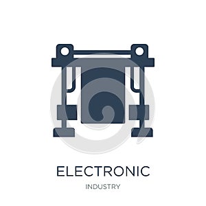 electronic print machine icon in trendy design style. electronic print machine icon isolated on white background. electronic print
