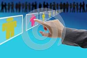 Electronic recruitment workforce