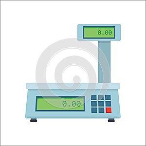 Electronic scales for products.