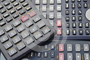 electronic scientific calculators backgrounds photo