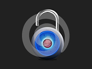 Electronic security padlock - UNLOCK