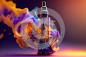 Electronic sigarette, vape, smoke. Electronic device that simulates tobacco smoking. Devices that make vapour for