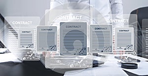 Electronic signature. Document management. Signing business contract
