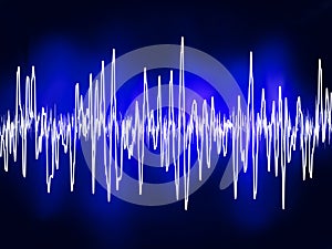 Electronic sine sound or audio waves. EPS 8 photo